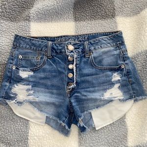 American Eagle hi-rise festival shorts
